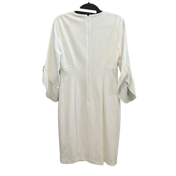 DKNY Women's Keyhole Neck Chiffon Tulip Sleeve Sheath Dress NWT - Picture 13 of 14